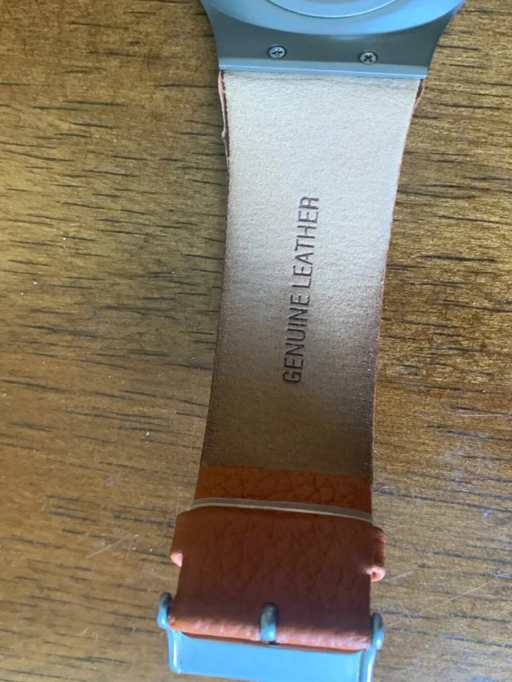 Skagen Denmark 234XXLTLO Titanium Quartz Watch Black Carbon Fiber Dial Orange